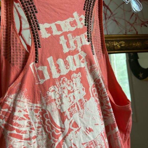 Y2K Parasuco Pink Studded Women's Tank Top Small - Picture 12 of 16